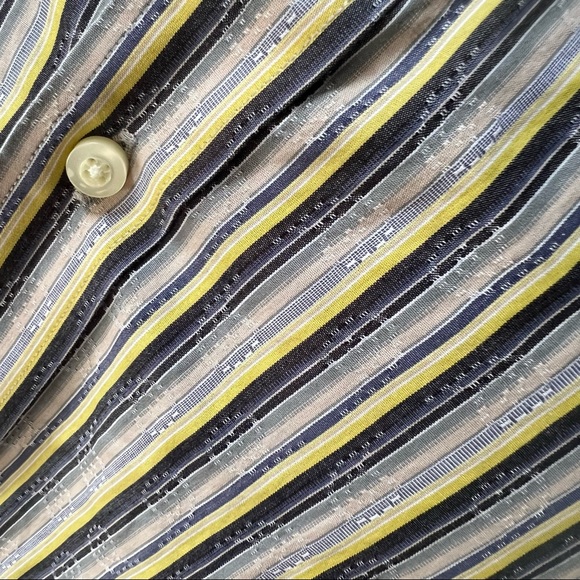 Thomas Dean Contrast Cuff Long Sleeve Button Up Sport Dress Shirt XXL/TTG - Picture 8 of 8